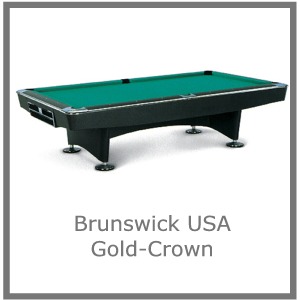 Brunswick Pooltisch mir Plastiktaschen